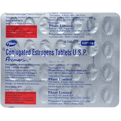 premarin 0.625mg tablet 28's